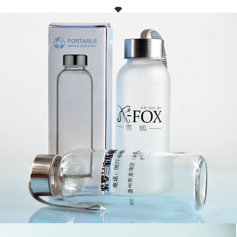 車載玻璃杯防爆水杯便攜透明水杯運動耐熱保溫高硼硅水瓶生產廠家